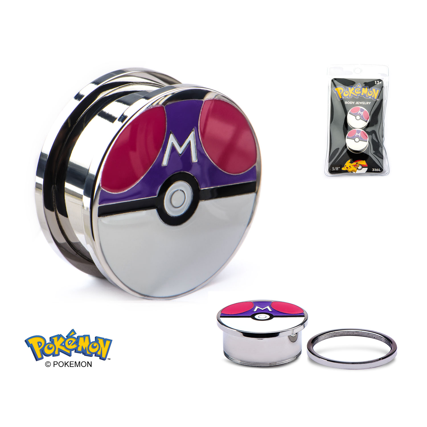 Master Ball 1/2 Stainless Steel Plugs