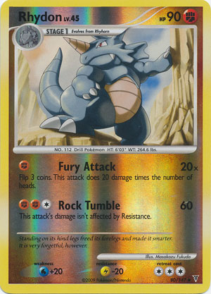 Rhydon - 80/147 - Uncommon - Reverse Holo