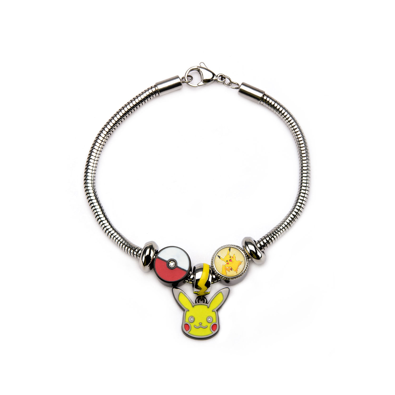 Fashion Pokémon Jewelry Pikachu Silver Bead Charm