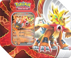 Pokemon Paradox Destinies Tin - Gouging Fire ex