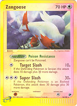 Zangoose - 14/100 - Rare - Reverse Holo