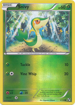 Snivy - 1/114 - Common - Reverse Holo
