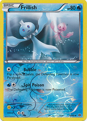 Frillish - 34/99 - Uncommon - Reverse Holo