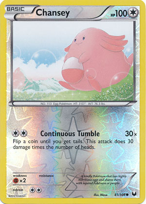 Chansey - 81/108 - Common - Reverse Holo