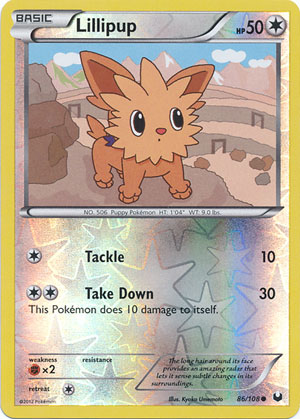 Lillipup - 86/108 - Common - Reverse Holo
