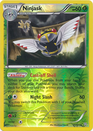 Ninjask - 11/124 - Uncommon - Reverse Holo