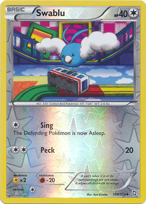 Swablu - 104/124 - Uncommon - Reverse Holo