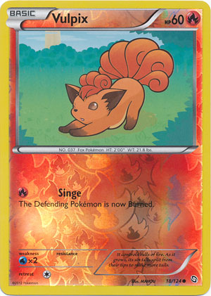 Vulpix - 18/124 - Common - Reverse Holo