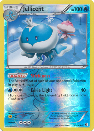 Jellicent - 45/149 - Rare - Reverse Holo