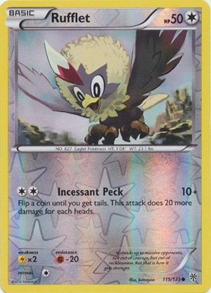 Rufflet - 115/135 - Common - Reverse Holo