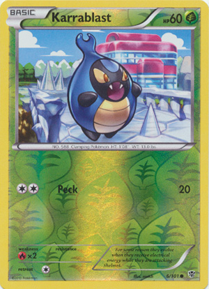 Karrablast - 6/101 - Common - Reverse Holo