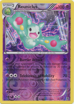 Reuniclus - 44/101 - Rare - Reverse Holo