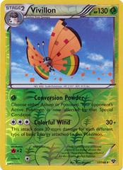 Vivillon (Meadow [Pink]) - 17/146 - Holo Rare - Reverse Foil