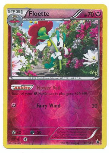 Floette - 64/106 - Rare - Reverse Holo