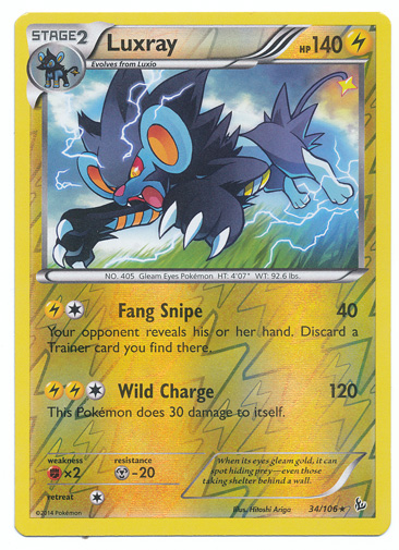 Luxray - 34/106 - Rare - Reverse Holo