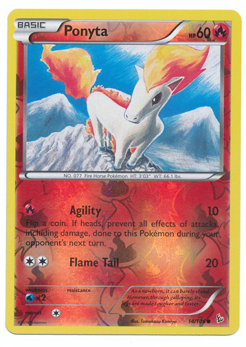 Ponyta - 14/106 - Common - Reverse Holo