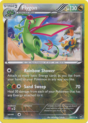 Flygon - 76/111 - Rare - Reverse Holo