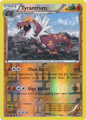 Tyrantrum - 62/111 - Rare - Reverse Holo