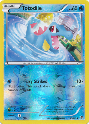 Totodile - 15/119 - Common - Reverse Holo