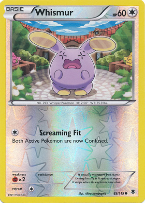 Whismur - 83/119 - Common - Reverse Holo