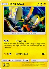 Tapu Koko SM31 Cosmos Holo Promo - Tapu Koko Pin Collection Exclusive