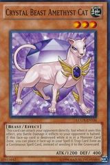 Crystal Beast Amethyst Cat - LCGX-EN156 - Common - Unlimited Edition