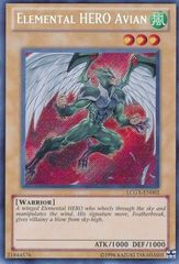 Elemental HERO Avian - LCGX-EN002 - Secret Rare - Unlimited Edition