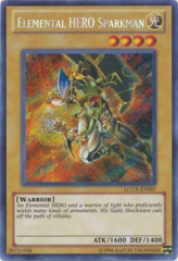 Elemental HERO Sparkman - LCGX-EN007 - Secret Rare - Unlimited Edition