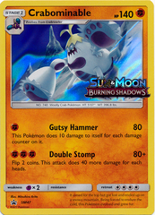 Crabominable SM47 Wave Holo Promo - SM3 Burning Shadows Prerelease