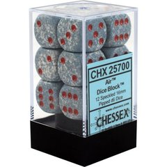 Chessex Dice CHX 25700 Speckled 16mm D6 Air Set of 12