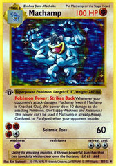 Machamp - 8/102 - Holo Rare - 1st Edition - SHADOWLESS Edition