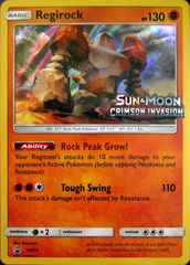 Regirock SM74 Wave Holo Promo - Crimson Invasion Prerelease