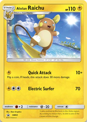 Alolan Raichu SM65 Cosmos Holo Promo - Alolan Raichu Figure Collection Exclusive