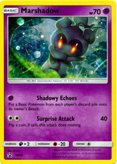 Marshadow SM93 Cosmos Holo Promo - Shining Legends Marshadow Pin Collection