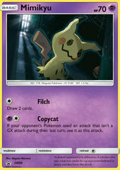 Mimikyu SM99 Cosmos Holo Promo - Mimikyu Sidekick Collection Exclusive