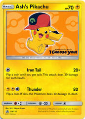 Ash's Pikachu SM110 Non-Holo Promo - Pokemon The Movie 