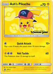 Ash's Pikachu SM111 Non-Holo Promo - Pokemon The Movie 