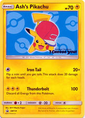 Ash's Pikachu SM114 Non-Holo Promo - Pokemon The Movie 