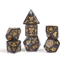 Sirius Dice Dungeons & Dragons Adventure Dice - Rogue: Black