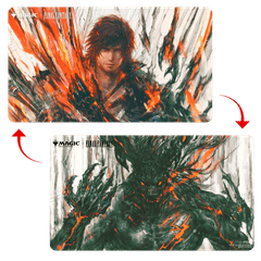 Ultra Pro - MTG: Final Fantasy - Clive, Ifrit’s Dominant/Ifrit, Warden of Inferno Double-Sided Playmat