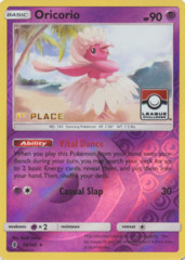 Oricorio 55/145 Reverse Holo 1st Place Stamp Promo - 2017 League Challenge