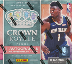 2019-20 Panini Crown Royale NBA Basketball Hobby Box