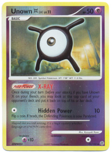 Unown [X] - 71/132 - Uncommon - Reverse Holo