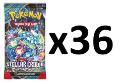 Pokemon SV7 Stellar Crown 36ct Booster Pack Lot