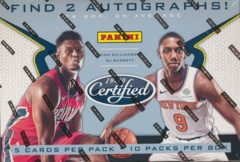 2019-20 Panini Certified NBA Basketball Hobby Box