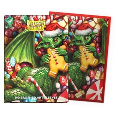 Dragon Shield Brushed Art Standard-Size Sleeves - 2024 Christmas Dragon 100ct