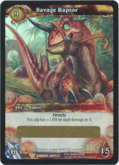 Savage Raptor Loot Card