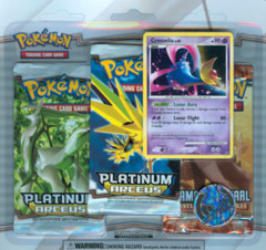 Pokemon Platinum Arceus 3-Booster Blister Pack - Cresselia Promo