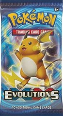 Pokemon XY12 Evolutions Booster Pack -- Raichu Pack Art