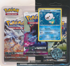 Pokemon Black & White 3-Booster Blister Pack - Oshawott Promo